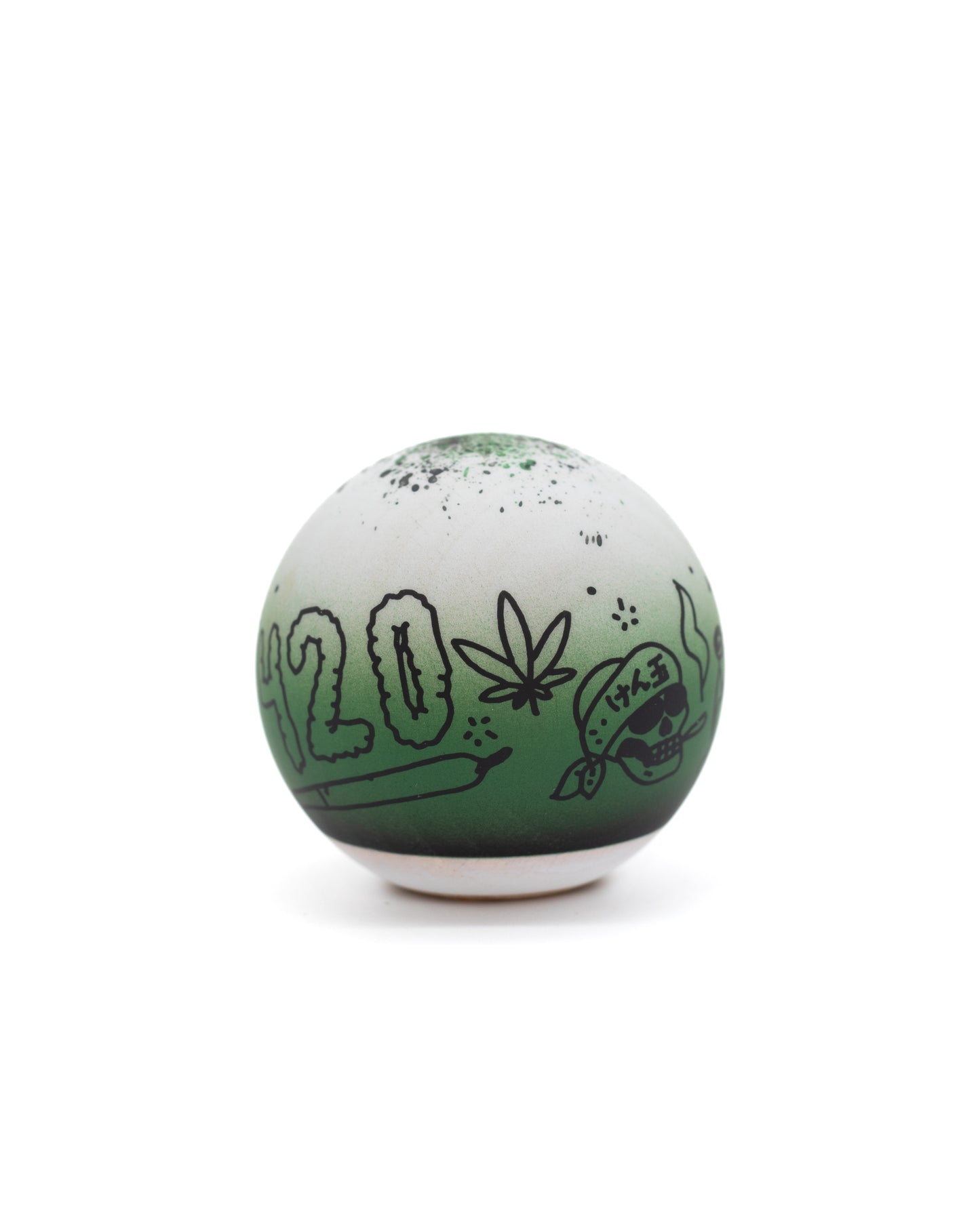 White/Black/Dark Green Blazed Rhino