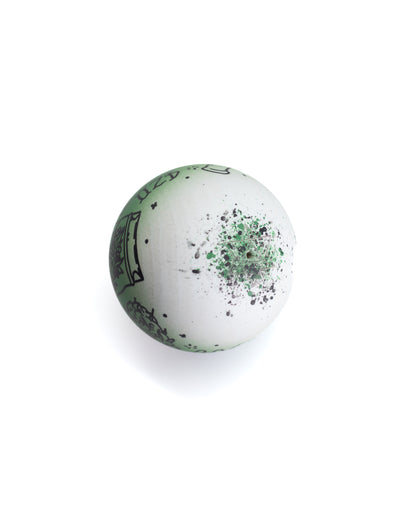 White/Black/Dark Green Blazed Rhino