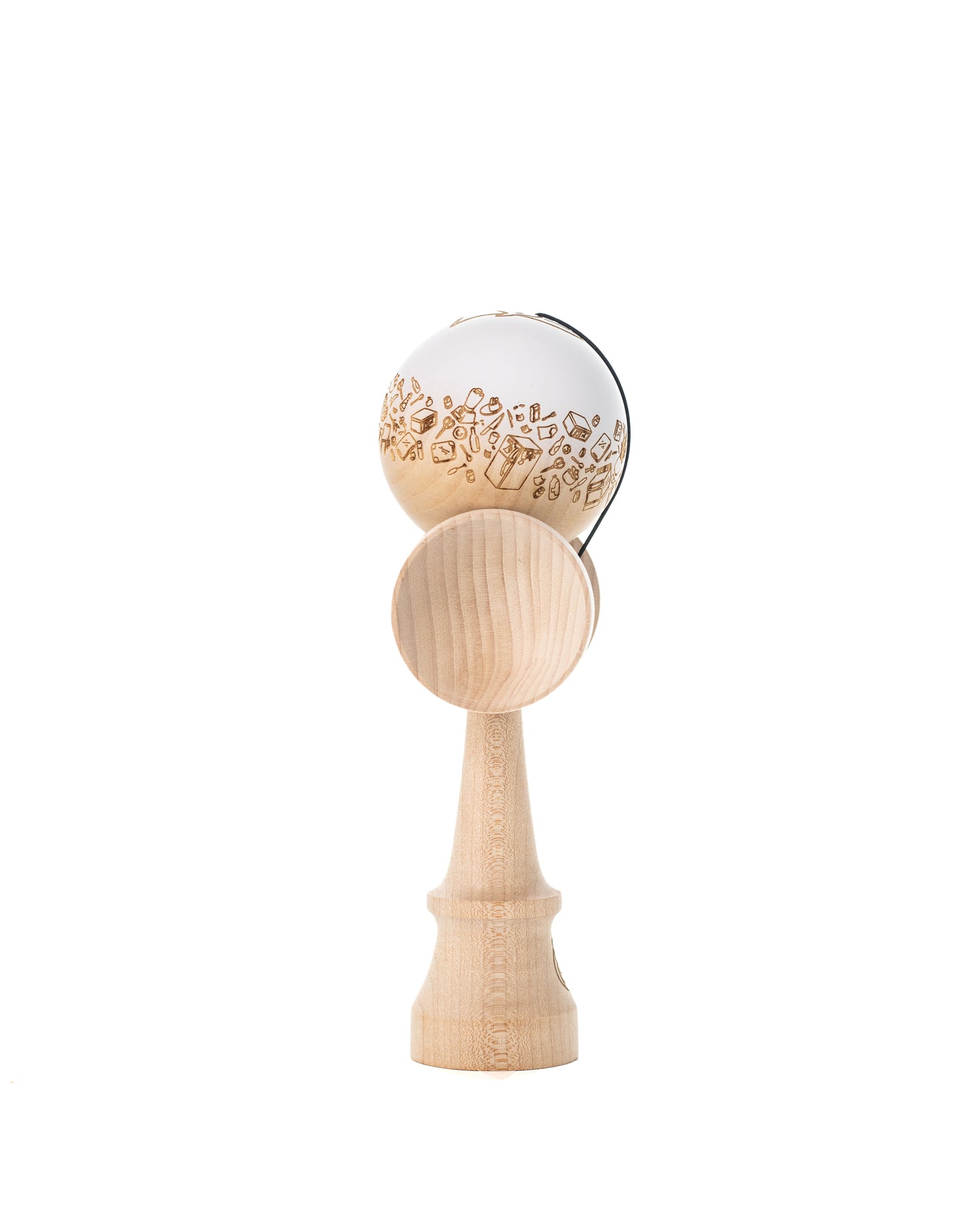 White Engraved Ash Kitchen Tama w/ Maple Ken