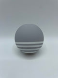 Grey & White Silk Sunrise Stripe Tama
